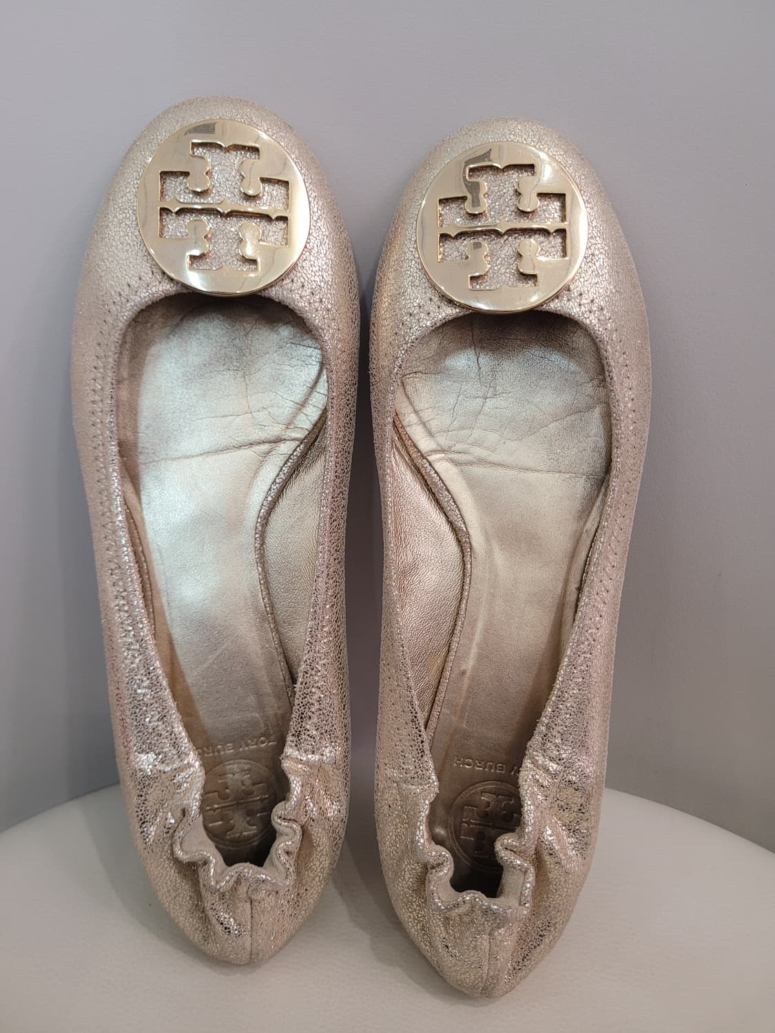 토리버치 골드 플랫 슈즈 11M 275사이즈 상품이미지1