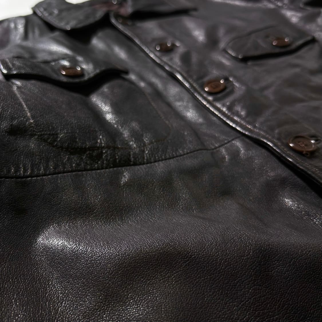 (매장판) 폴스미스 레더 싱글 유틸리티 가죽자켓 상품이미지7