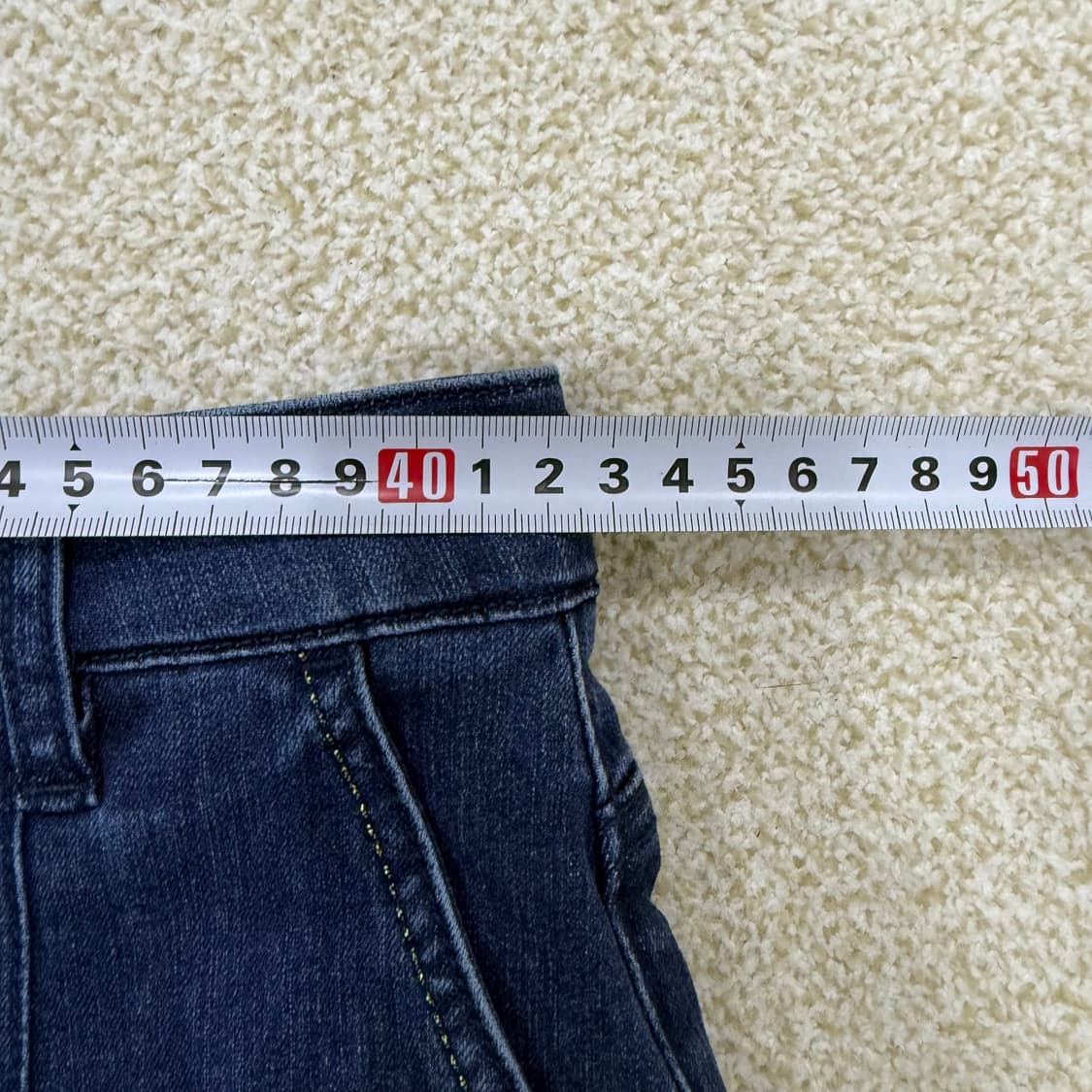 [81] 새상품 칼라거펠트 와이드 데님팬츠  0105T1 상품이미지6