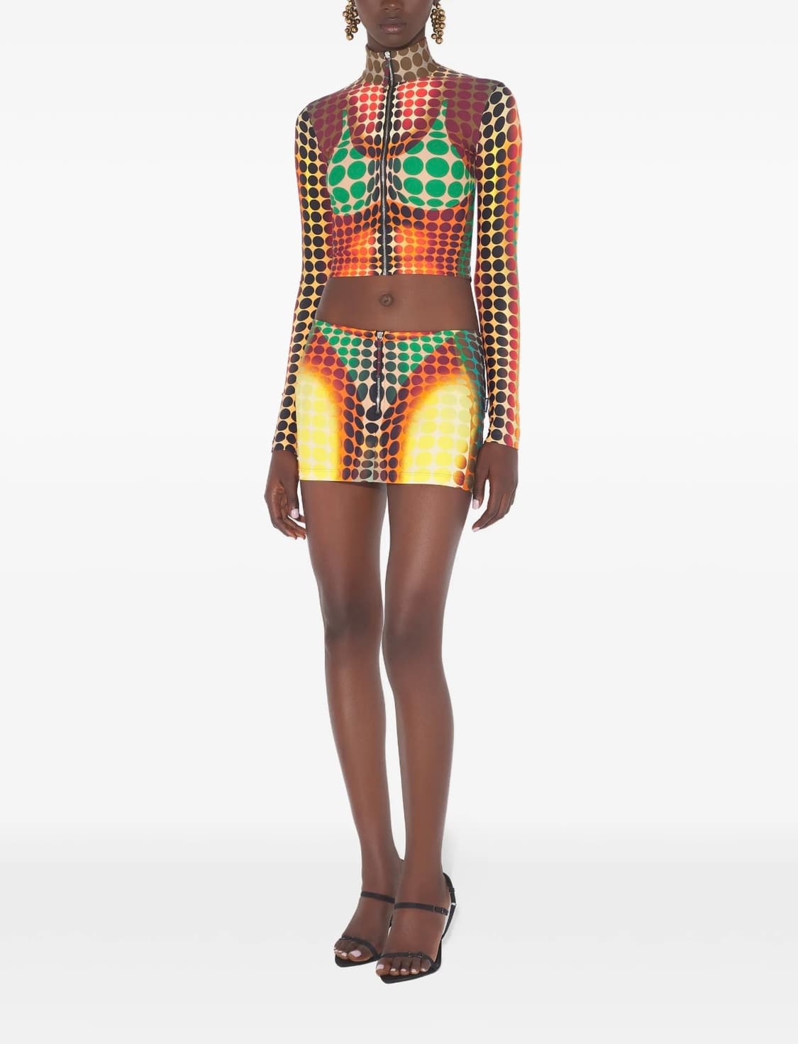 장폴고티에 메쉬 도트 스커트 상품이미지2