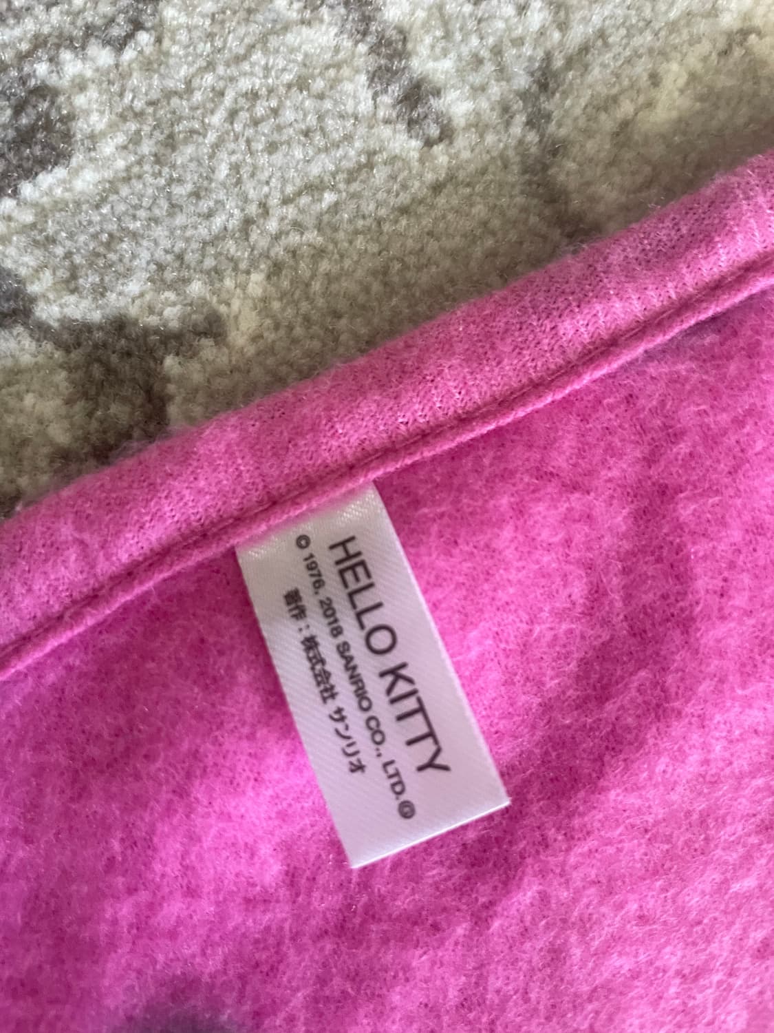 빈티지 산리오 헬로키티 핑크 무릎담요 💗🩶 상품이미지2