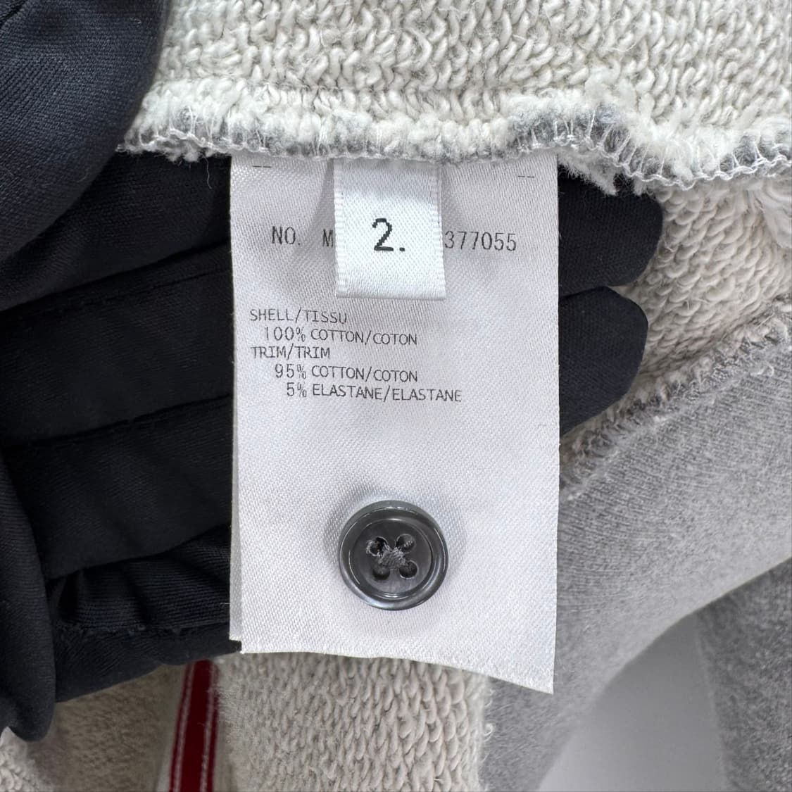 [2사이즈] 톰브라운 백삼선 맨투맨 그레이 (MJT085A) 상품이미지9