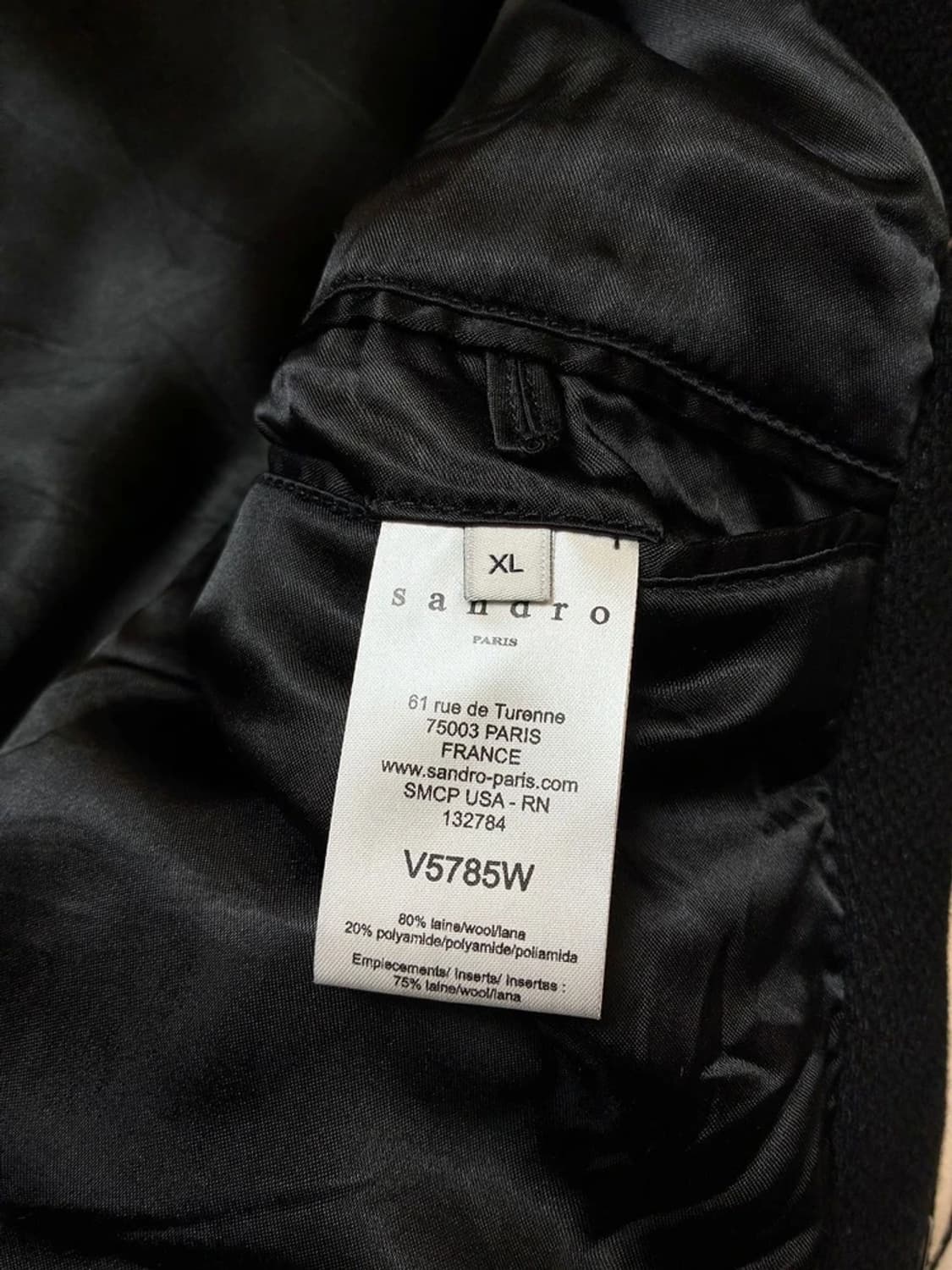 산드로옴므 테디 봄버 울 바시티 자켓 PN6524 상품이미지7