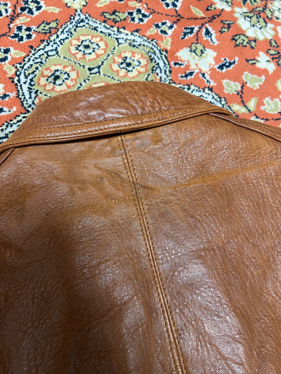 [L] MENS ROBO 브라운 램스킨 레더 가죽자켓 상품이미지8