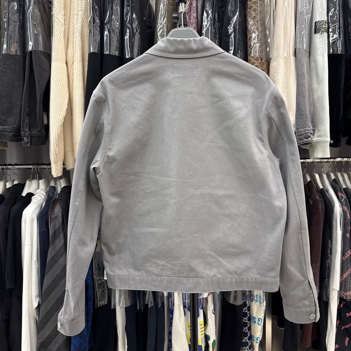 [리오브전포점] 신형 프라다 삼각로고 그레이 블루종 자켓 상품이미지2