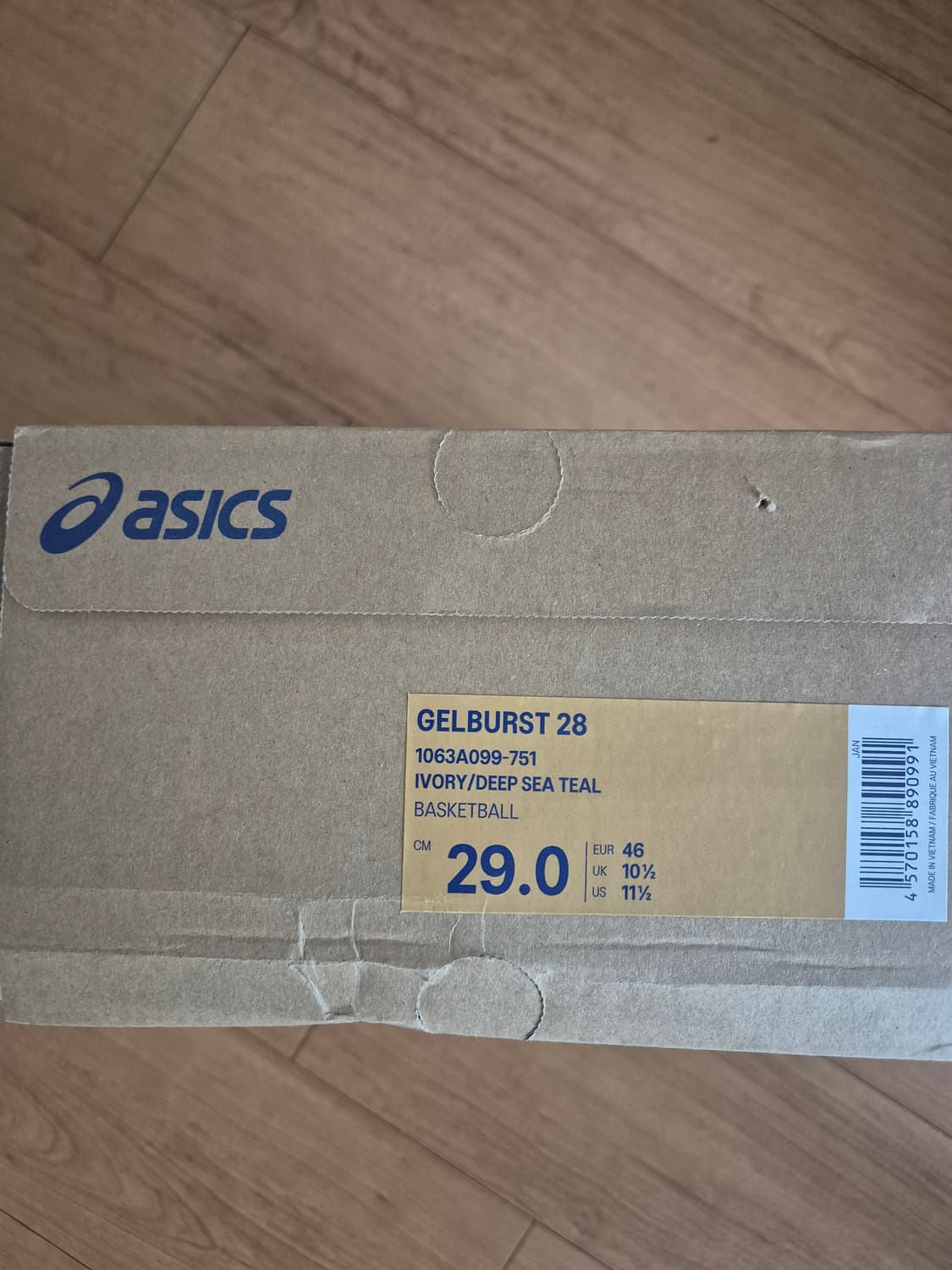 아식스 젤버스트 28 미사용신품 290사이즈 상품이미지5