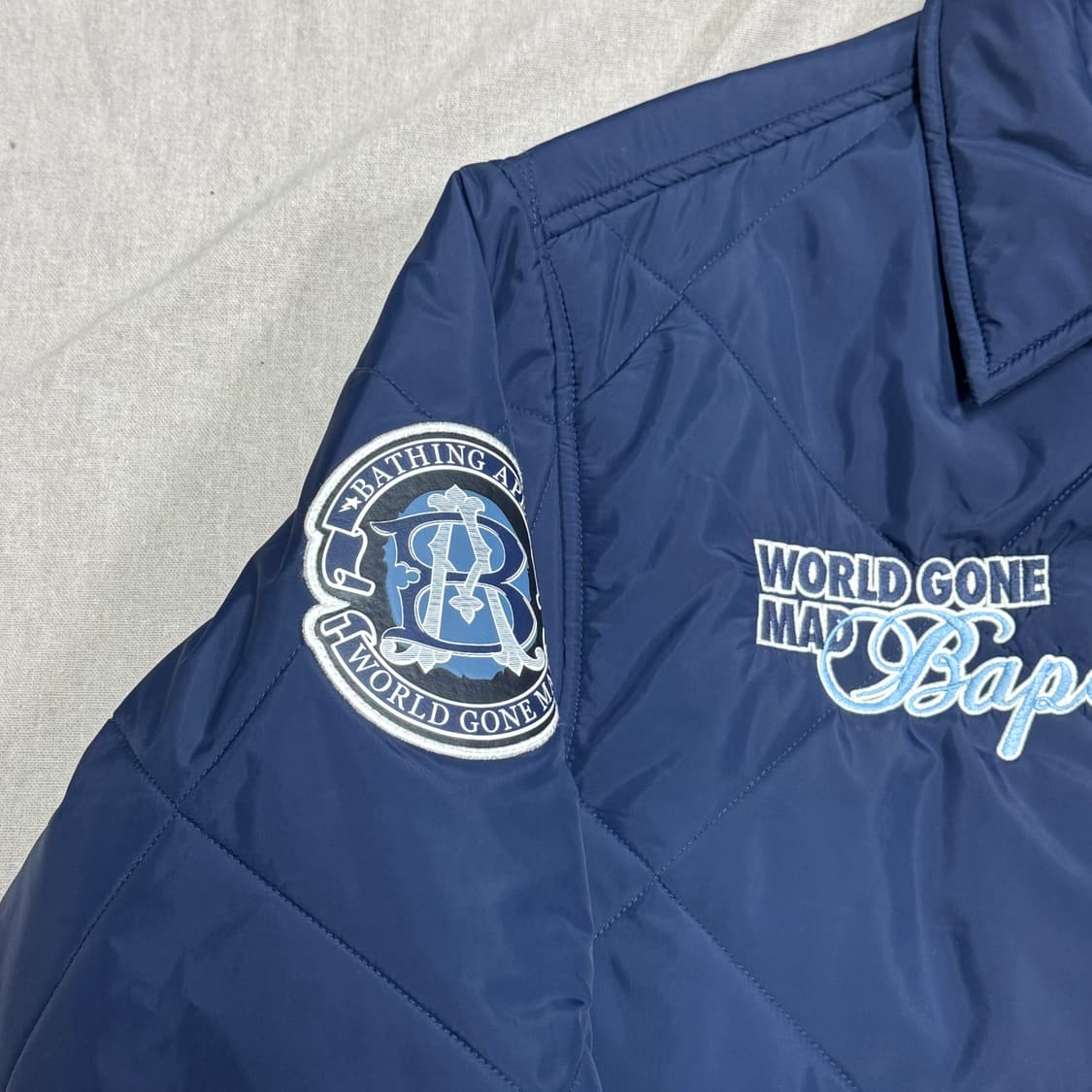 베이프 패치 퀼팅 점퍼 M(105) 상품이미지3