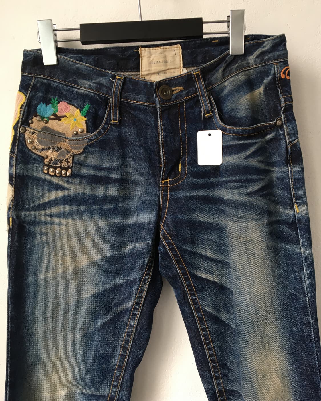 Back needle work point denim pants 상품이미지4