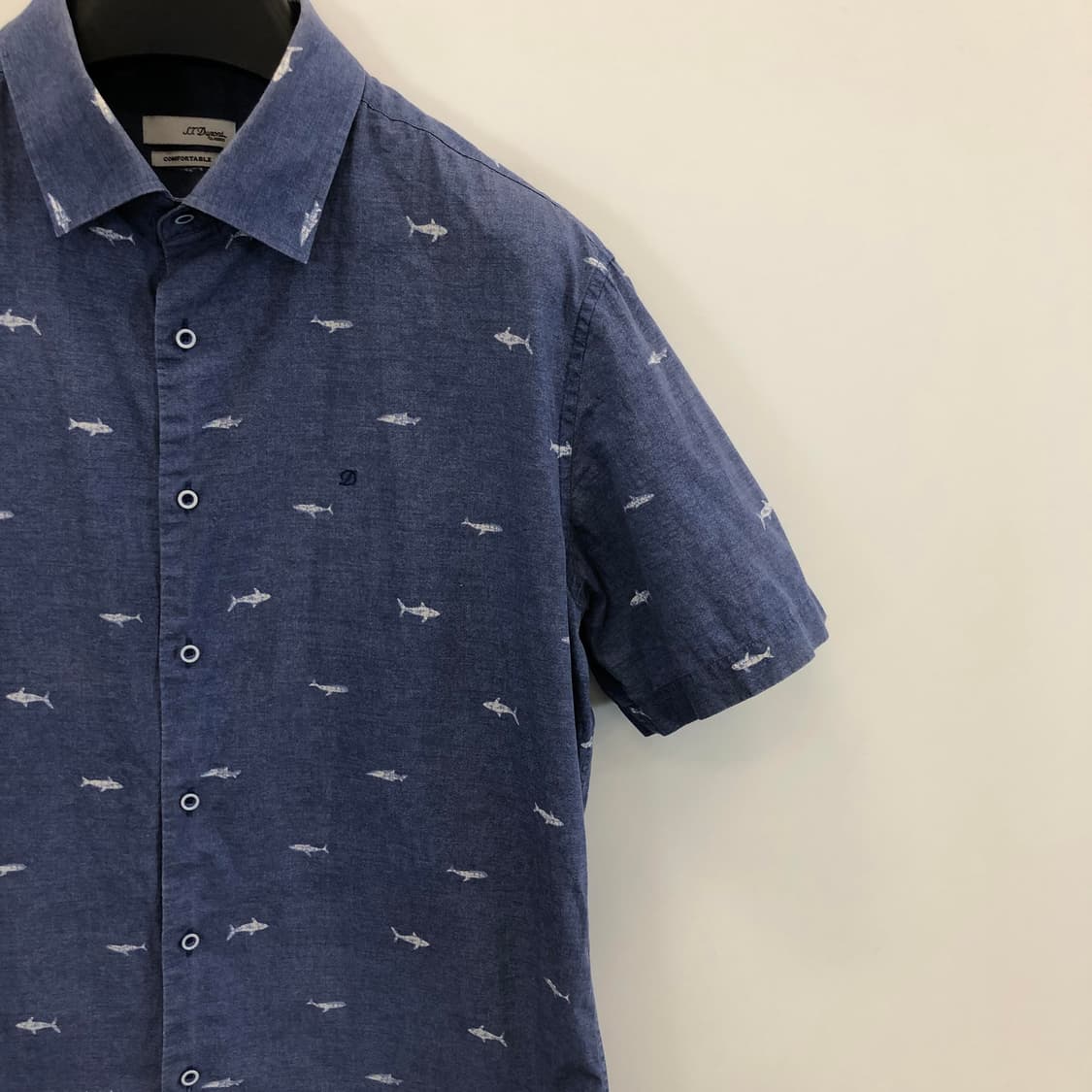 S.T듀퐁 샤크패턴 컴포트 반팔셔츠 100 상품이미지2