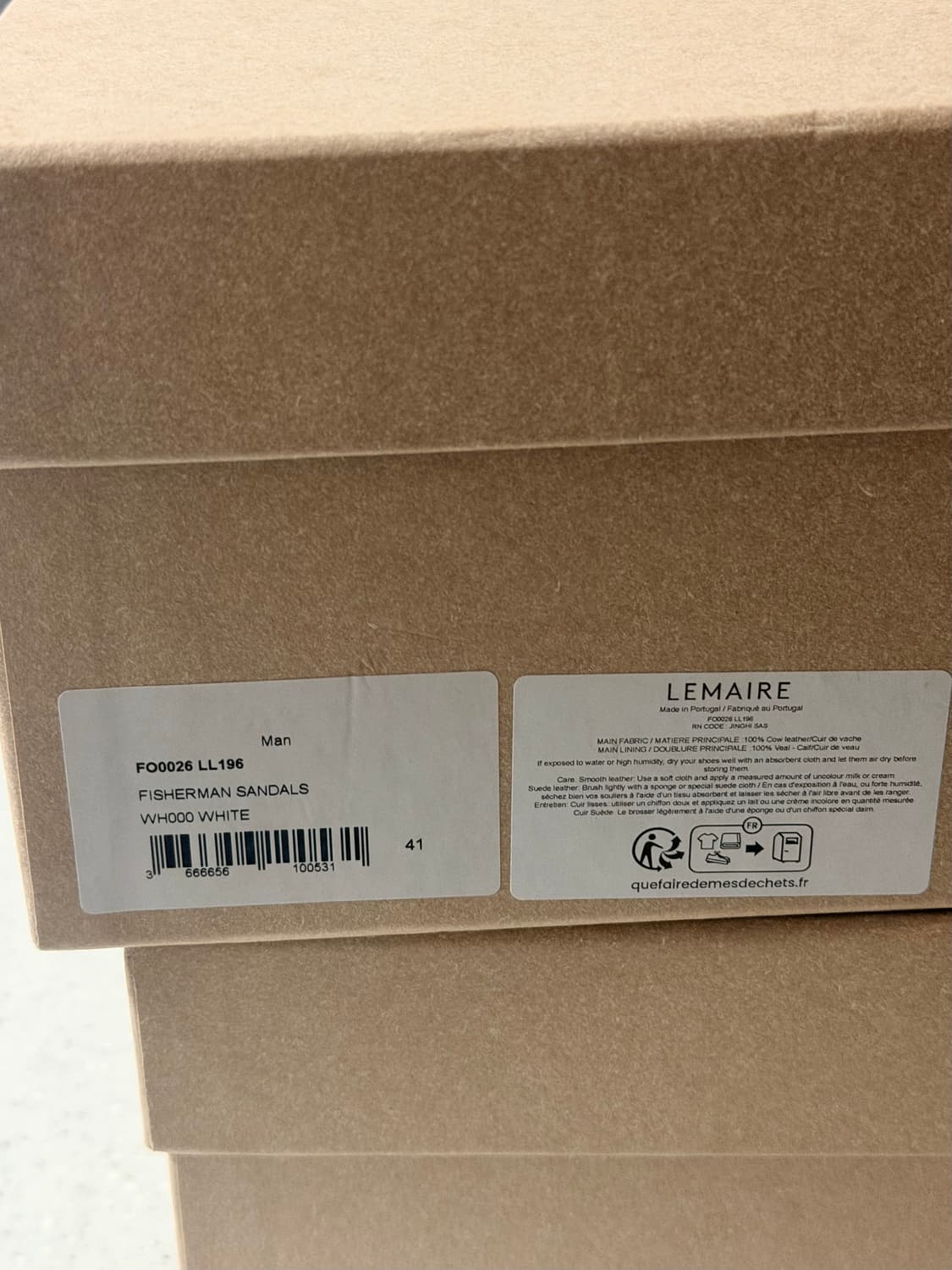 르메르 피셔맨 샌들 화이트 41 민트급 상품이미지6