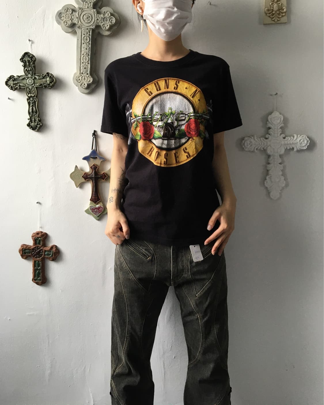 Guns n roses printing t shirt 상품이미지1