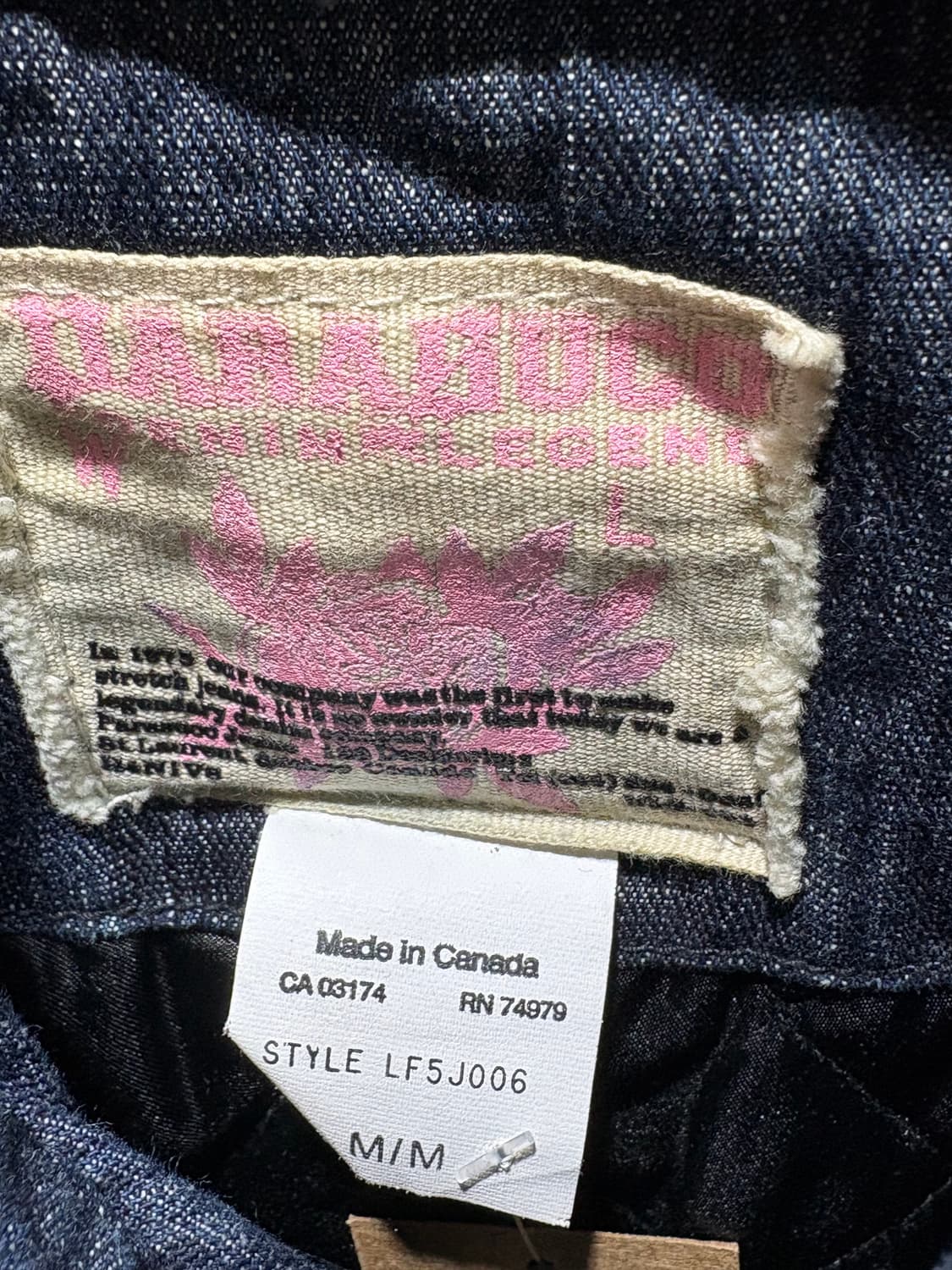 M 데님 절개 패디드 우먼스 바이커 자켓 상품이미지7