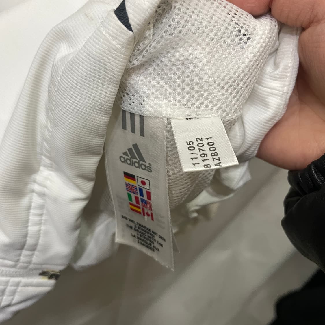 아디다스 화이트 올드스쿨 윈드브레이커 상품이미지5