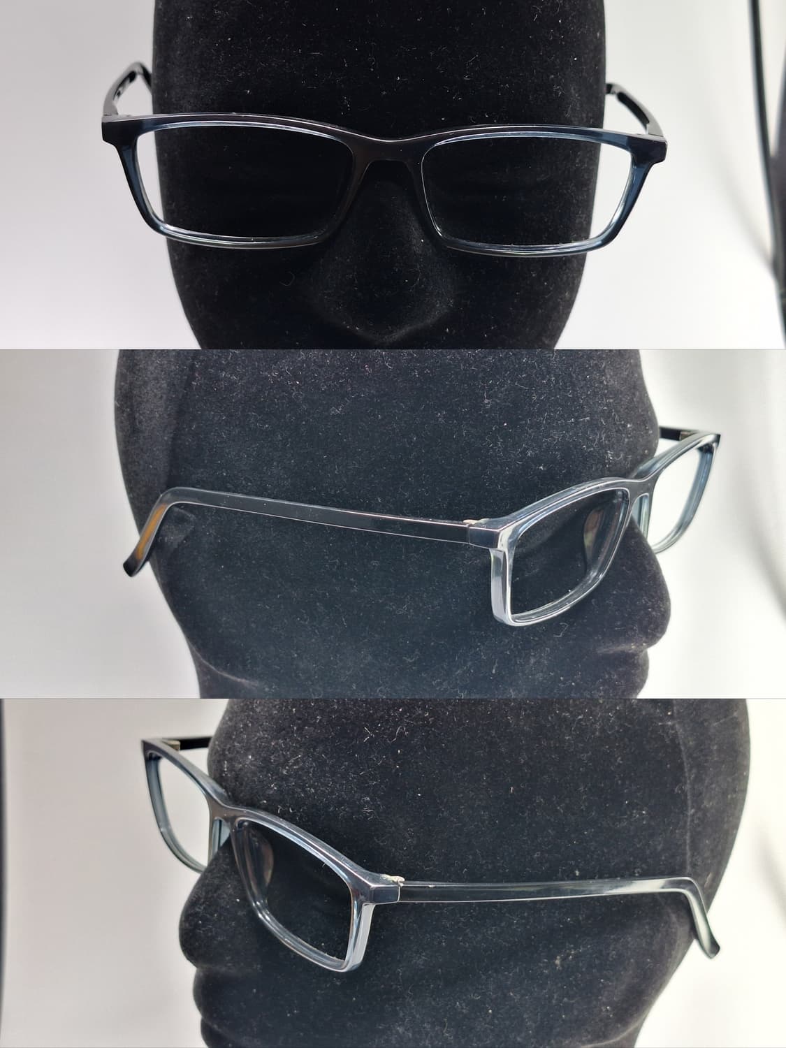 슬림 스퀘어 뿔테 안경테 144mm 빅사이즈 일본 수입 레트로 빈티지 상품이미지9