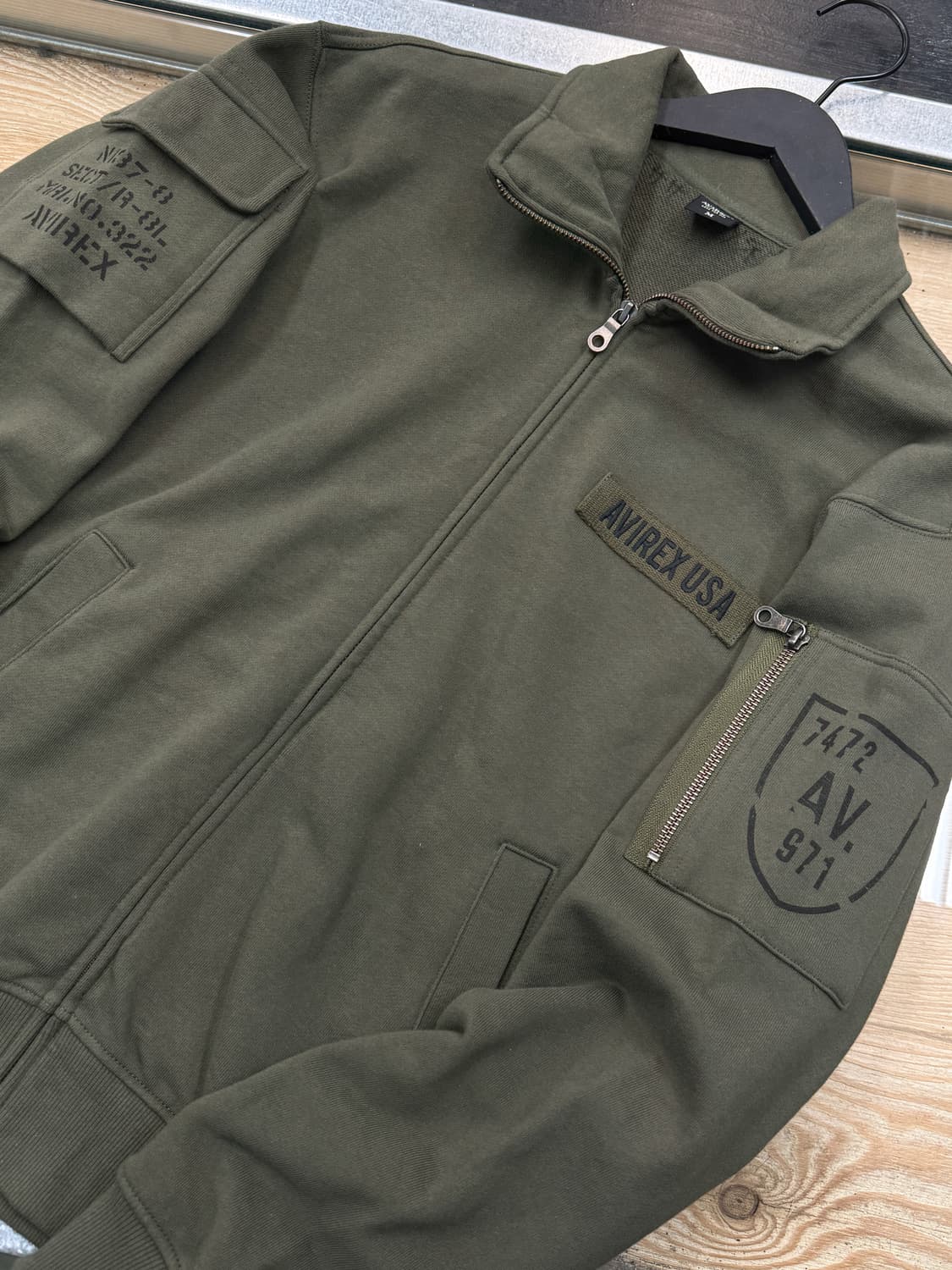 아비렉스 밀리터리 코튼 집업 상품이미지3