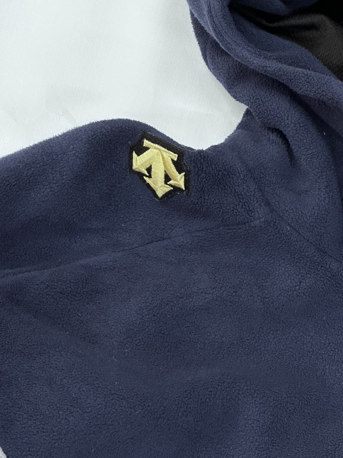 재팬 데상트 네이비 후드 후리스 플리스집업 아우터 아노락 스포티 블록코어 상품이미지5