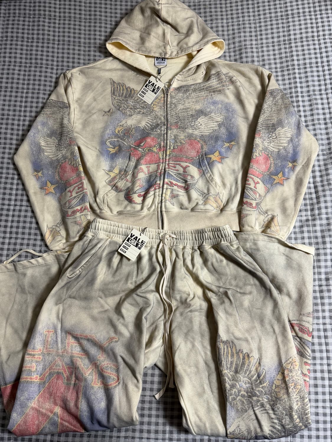 (M) vale forever 노스탤지어 후드 집업 셋업 상품이미지2