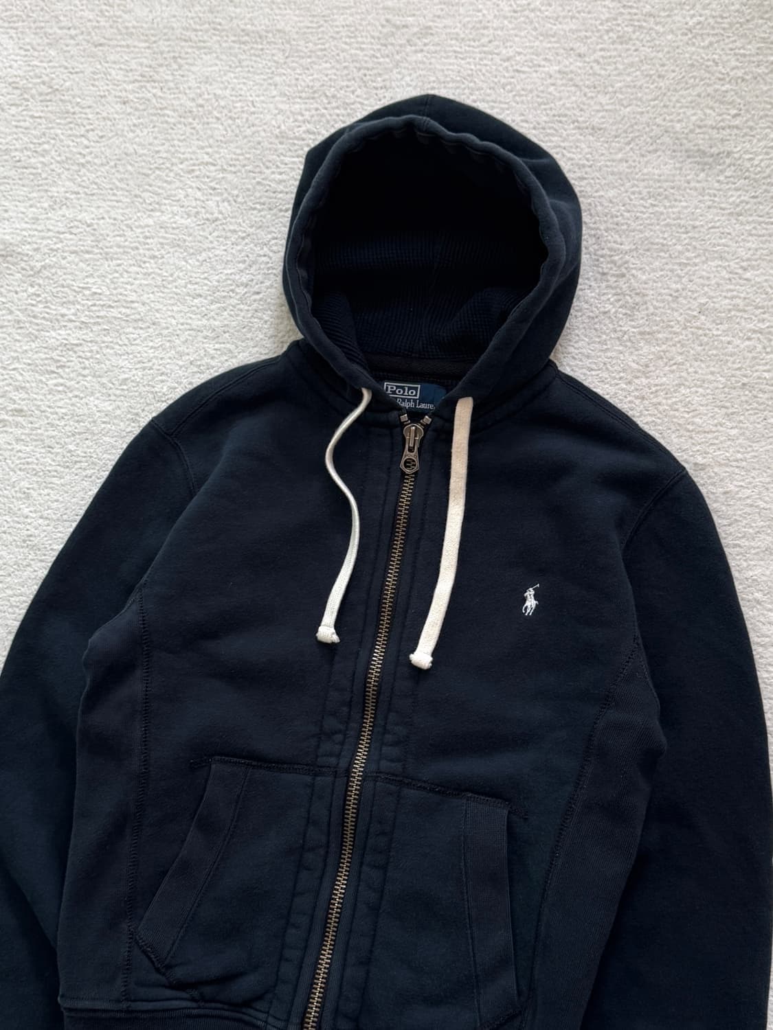 폴로 블랙 써멀 투웨이 후드집업 상품이미지3