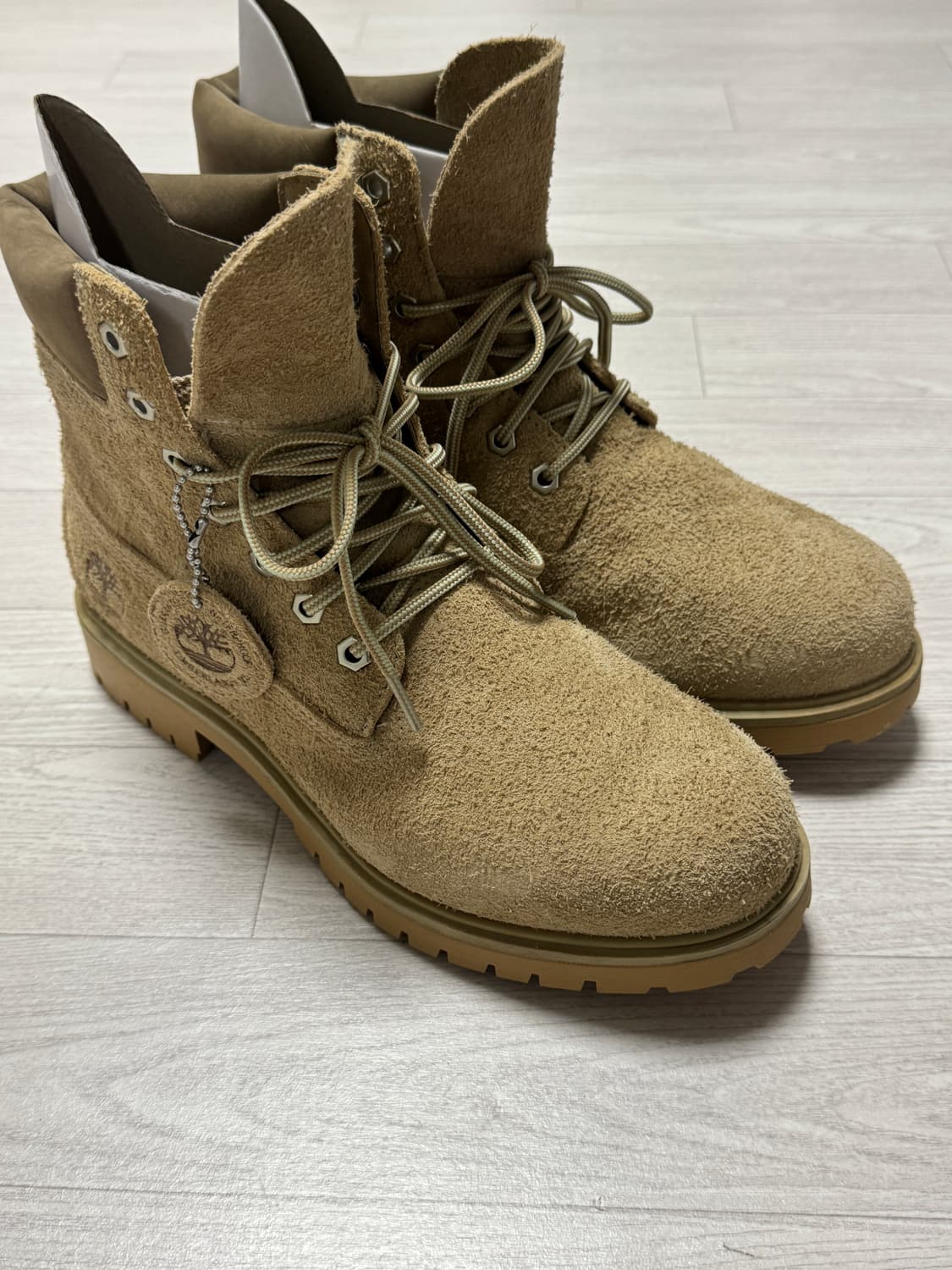 팀버랜드 25 6인치 워터프루프 워커부츠 베이지 270 상품이미지4