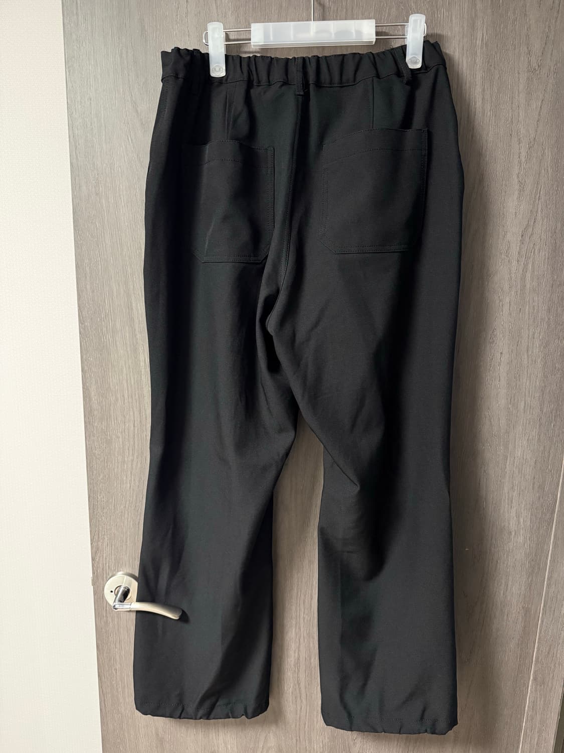 비긴202 One Tuck Wide Baker Pants Black 상품이미지5