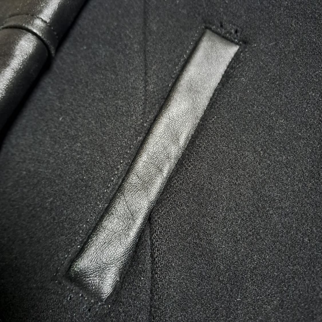 (택포) 시스템옴므 캐시미어 혼용 양가죽 바시티자켓 100 A771 상품이미지9