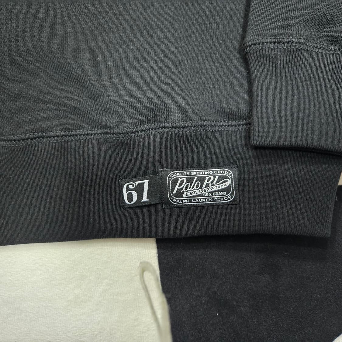 M 폴로랄프로렌 아치 스펠아웃 스웻셔츠 맨투맨 블랙  상품이미지5