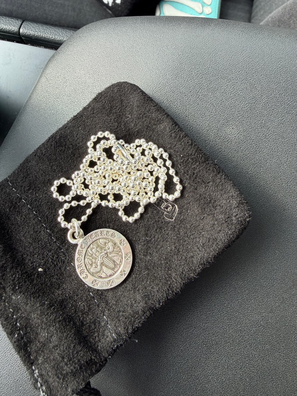 크롬하츠 엔젤 메달 펜던트+볼체인 상품이미지1