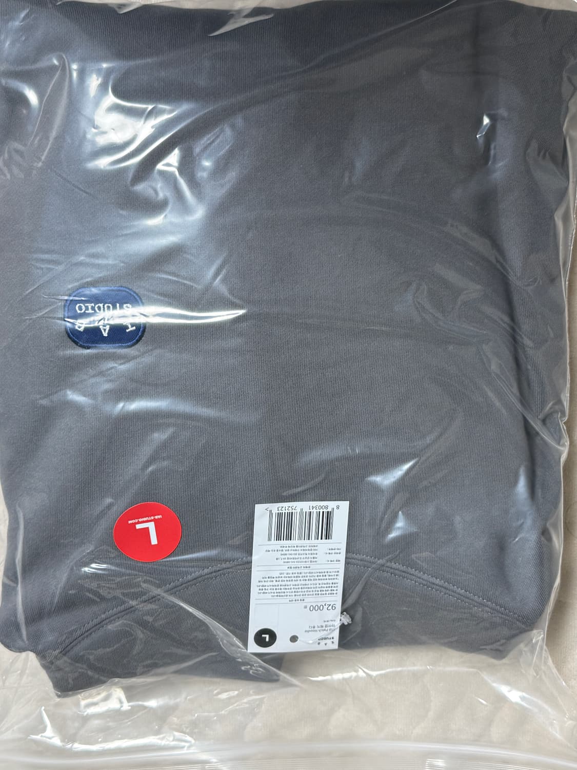 아이앱 패치 후디 그레이 L 상품이미지1