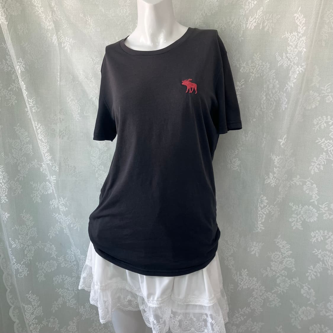 Abercrombie unisex charcoal half t-shirt 상품이미지1