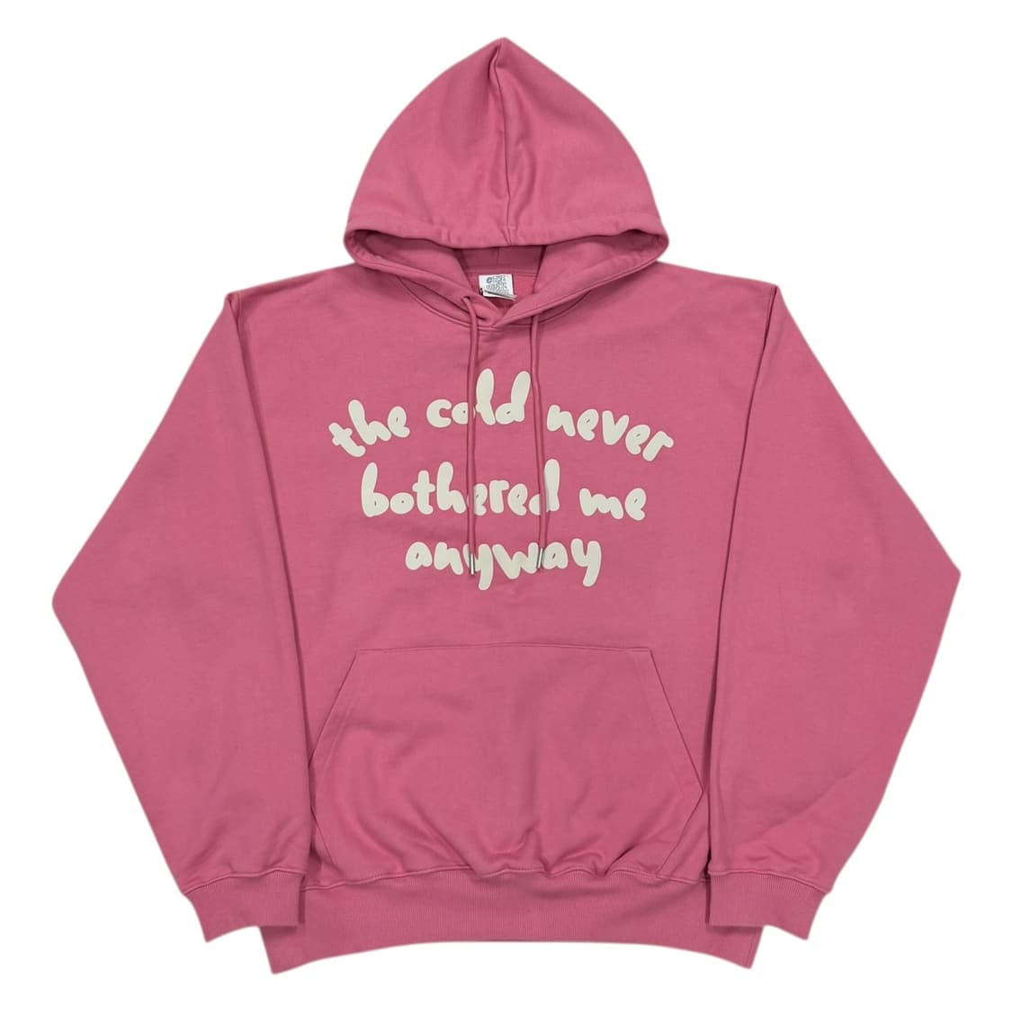 더바이닐하우스 네버 콜드 스웻 후드티 핑크 L 상품이미지1