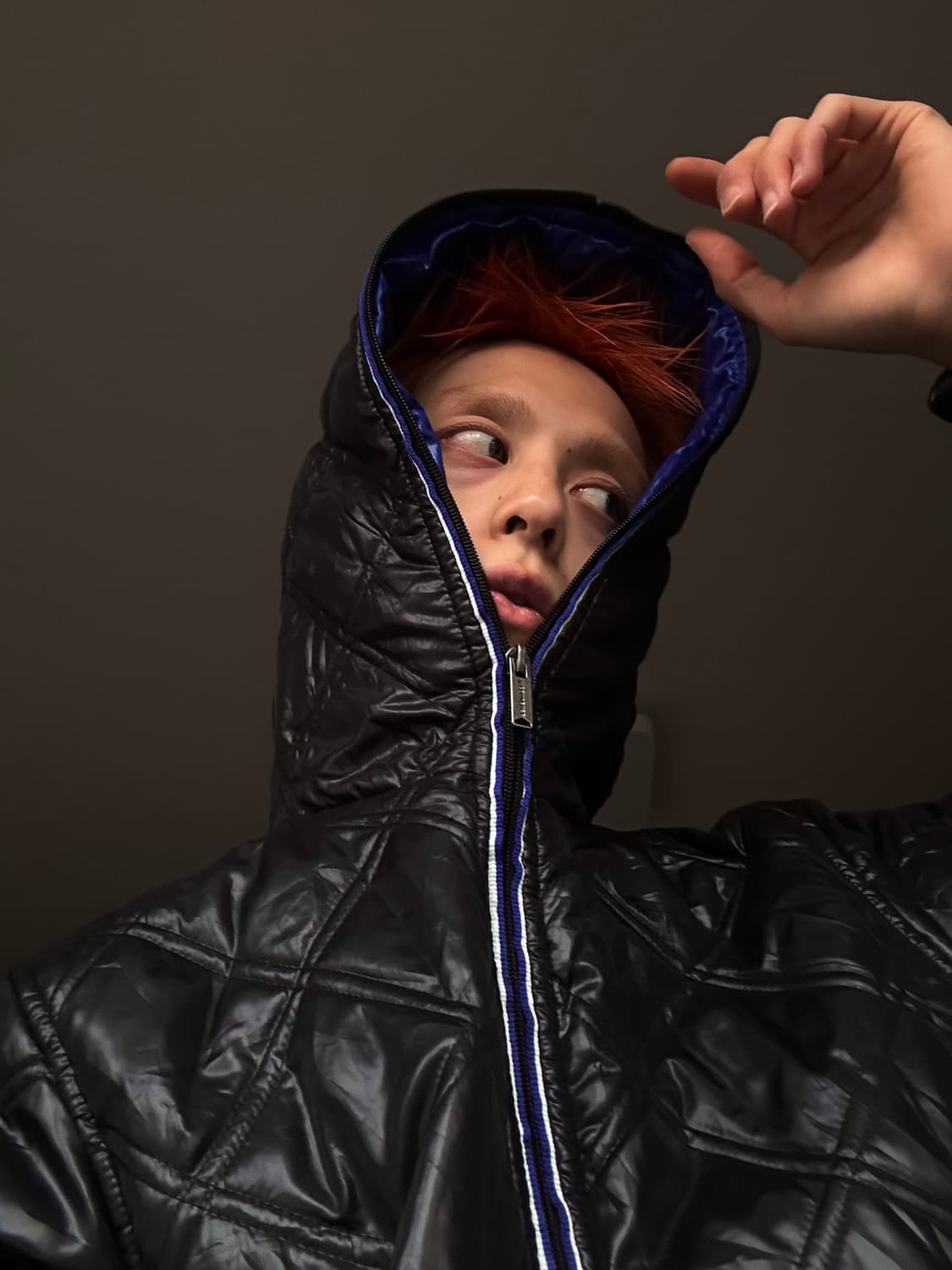 Converse 풀 지퍼 후드 퀼팅 푸퍼 상품이미지1