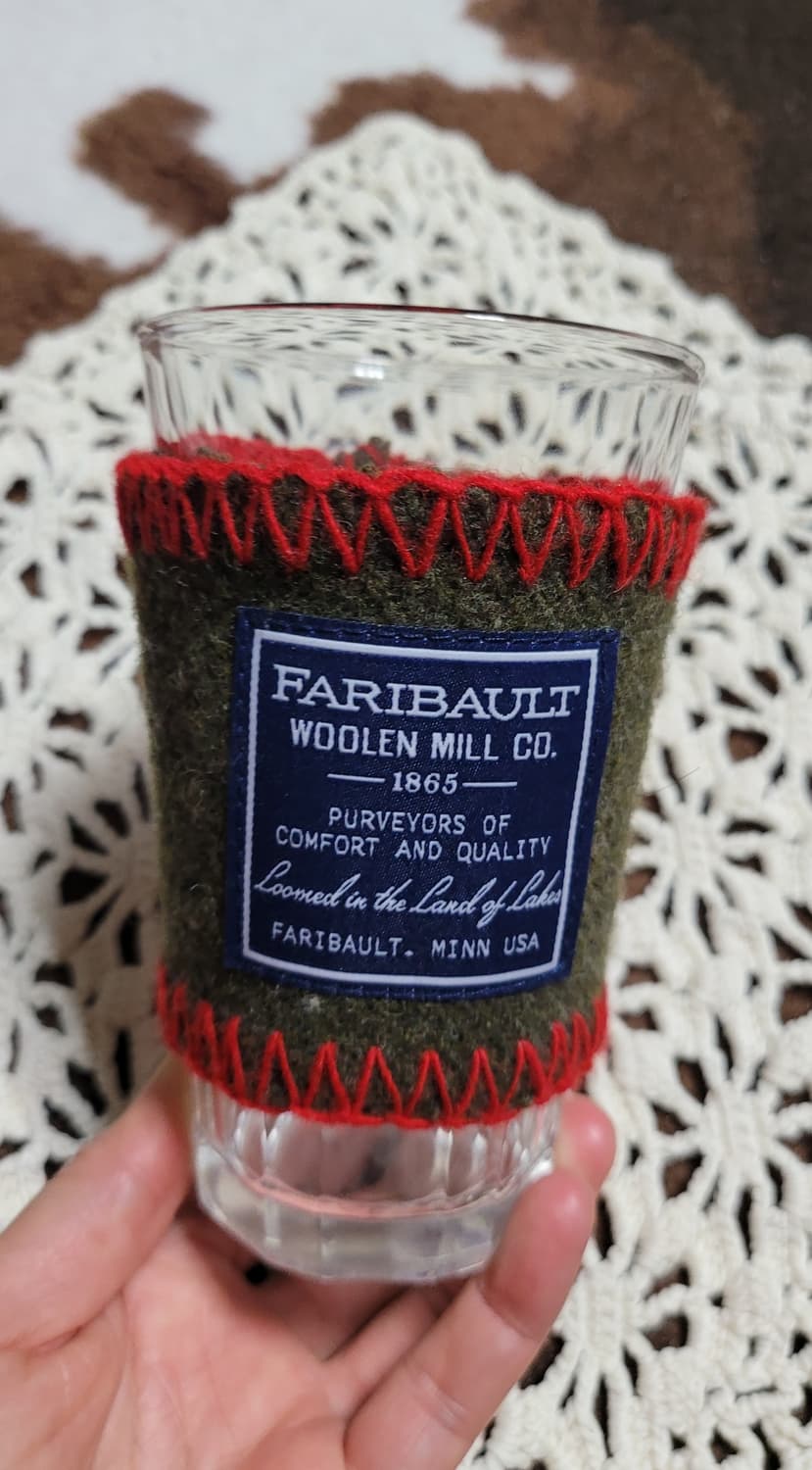 미국 헌팅 모직 핸드메이드 컵 홀더 상품이미지6