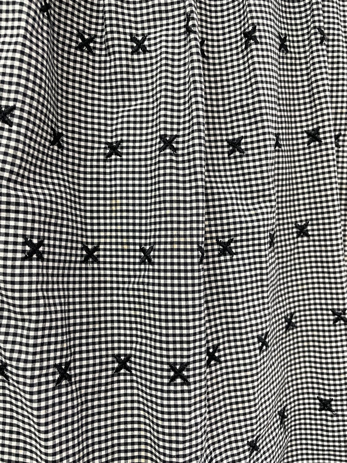 Aylesbury   블랙 화이트 체크 레이스 스커트 상품이미지5