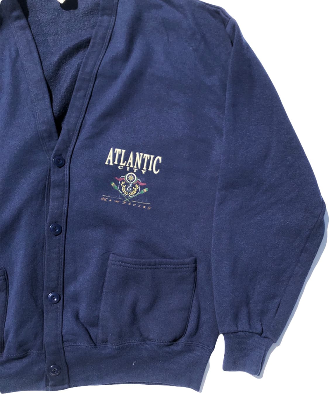 빈티지 구제 네이비 브이넥 가디건 상품이미지5