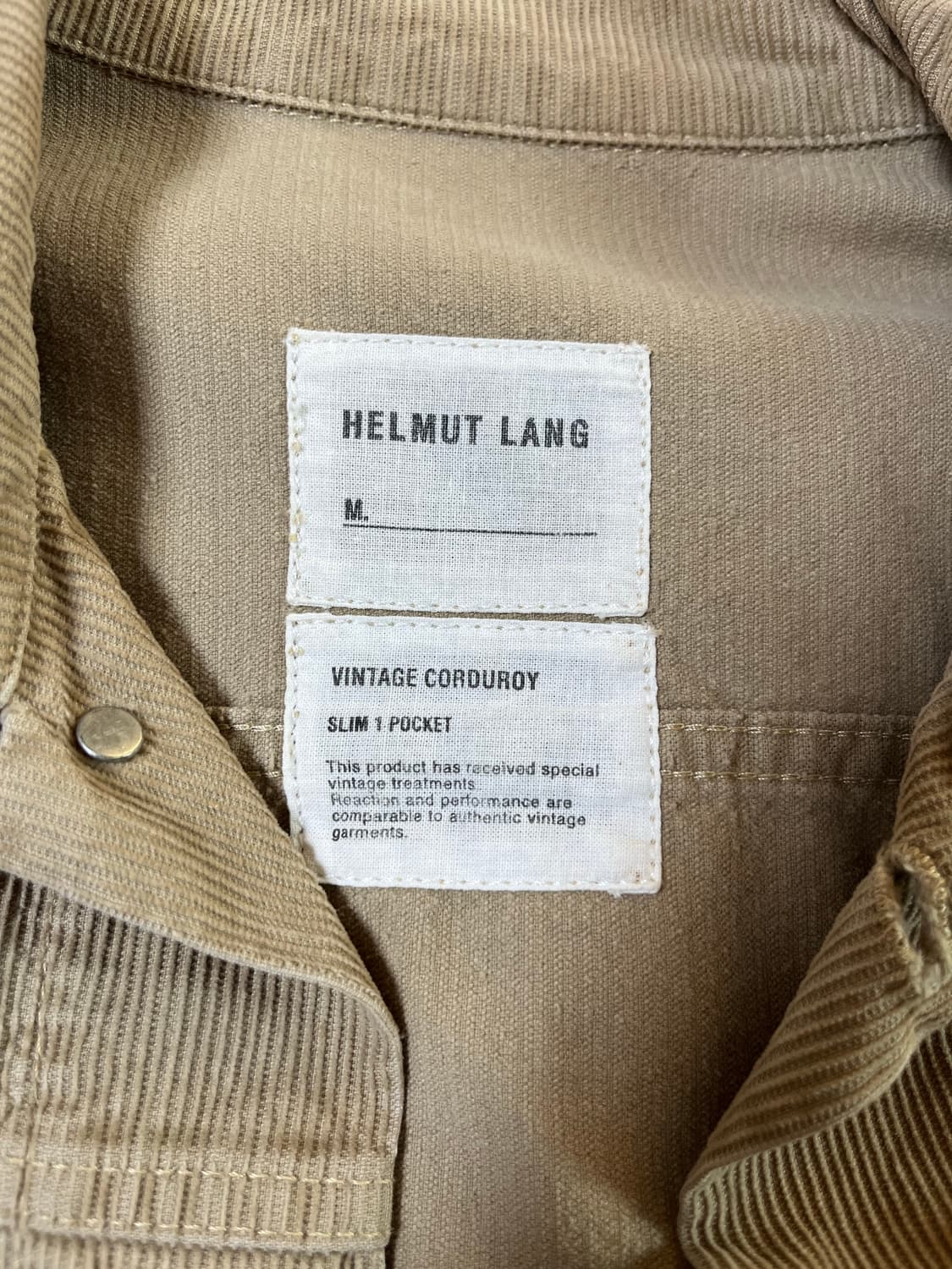 헬무트랭 본인기 코듀로이 원포켓 재킷 상품이미지5