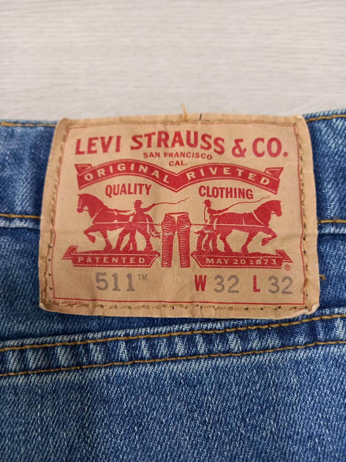 32 리바이스511 워싱 스판 슬림일자진 32-319 상품이미지5