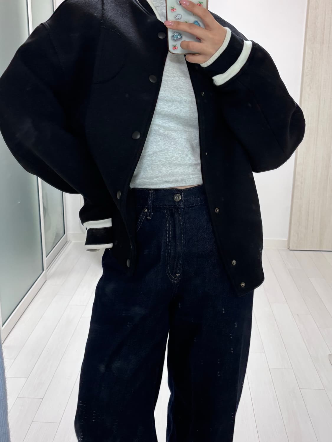 자라x아더에러 자더에러 울 블렌드 봄버 블랙 xs-s 상품이미지1