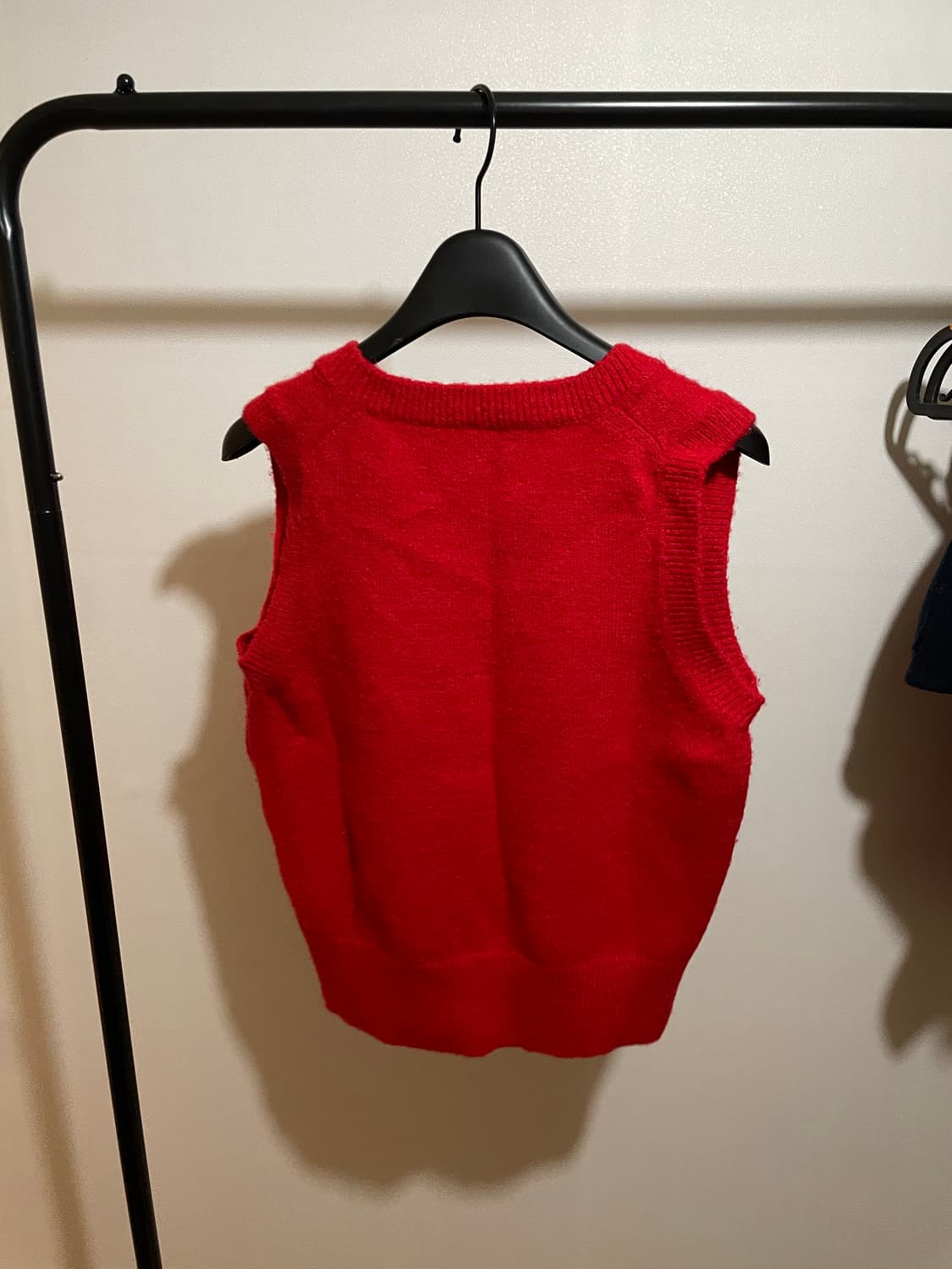 포니테일 니트베스트 레드 S 상품이미지4