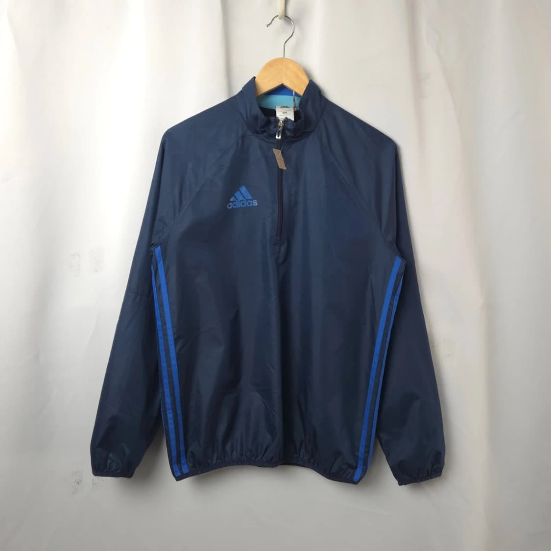 남S-M 아디다스 네이비 블루 바람막이 아노락 긴팔 상품이미지1