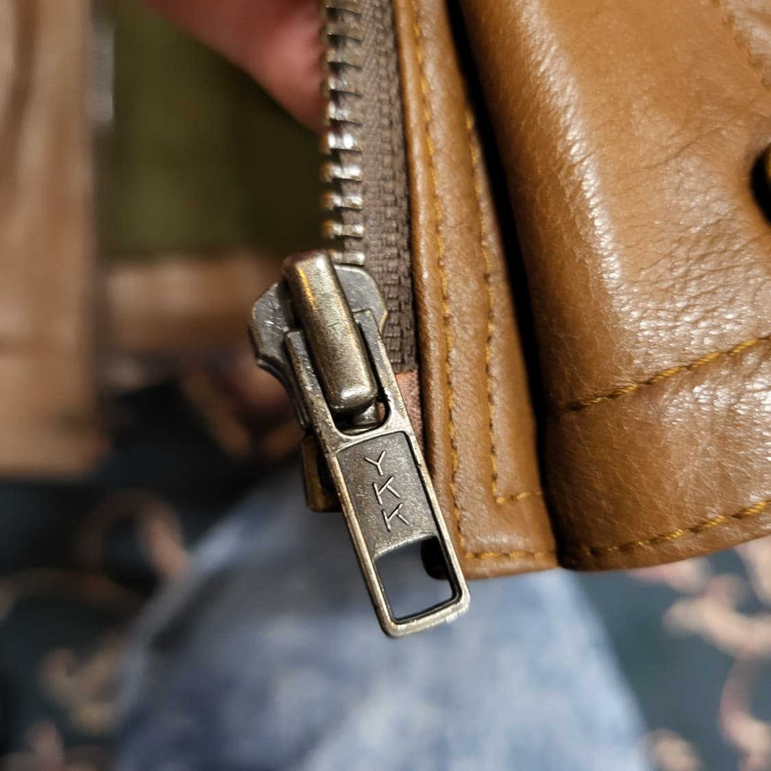 90s 레더 자켓 (EEL) 상품이미지7