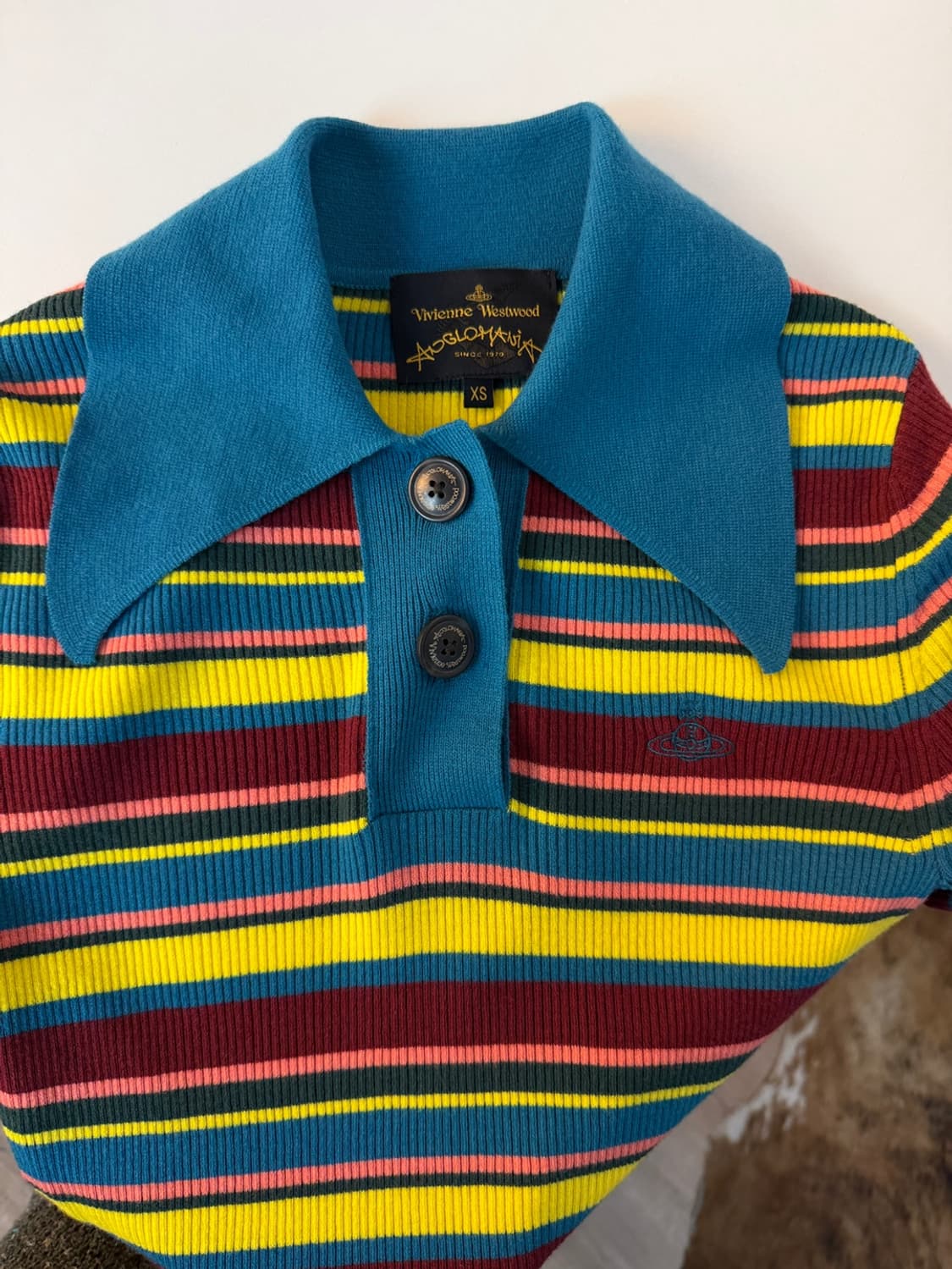 비비안 웨스트우드 앙글로매니아 스트라이프 니트  상품이미지4