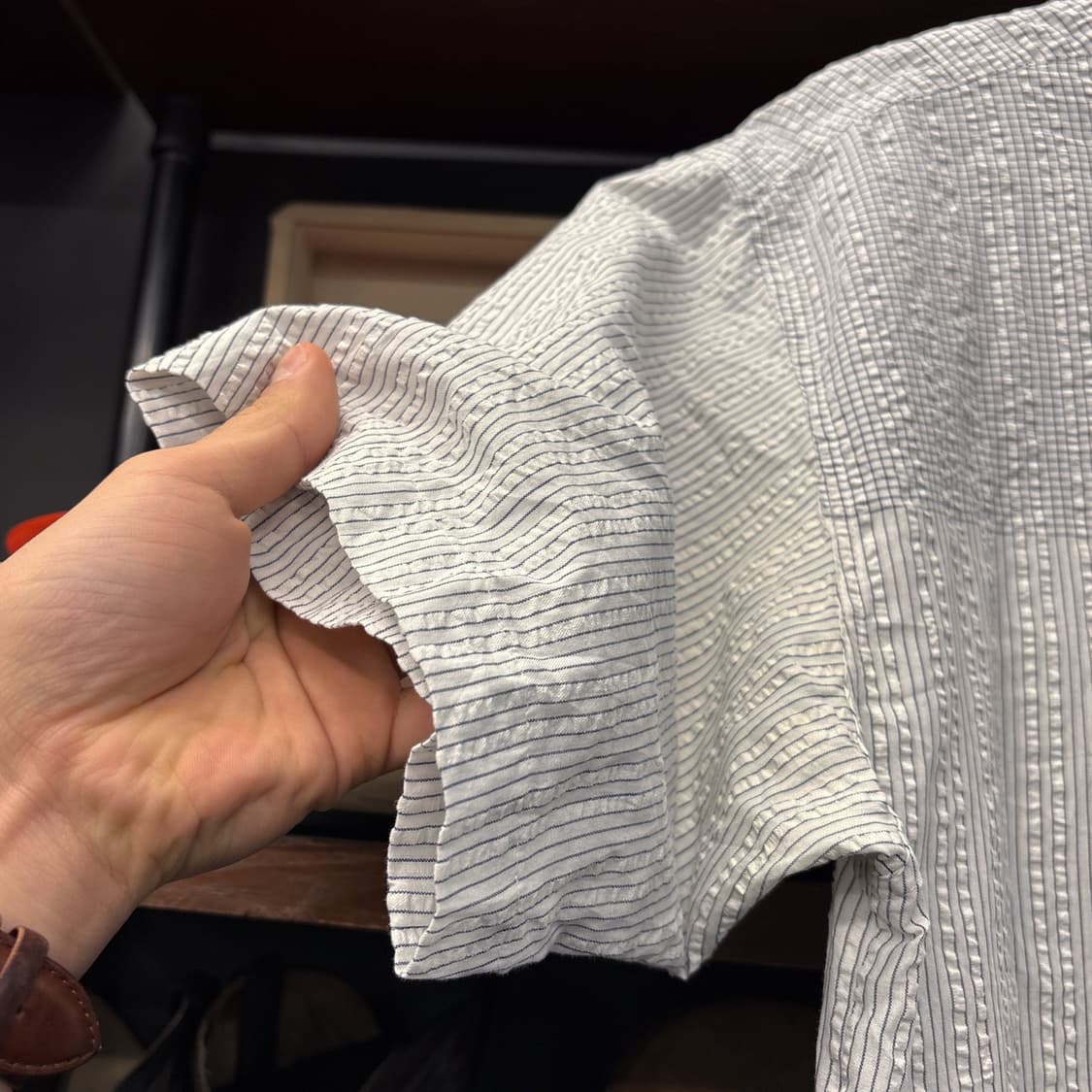 00s 파타고니아 멀티 스트라이프 패턴 시어서커 셔츠 사선탭 N1030 상품이미지6