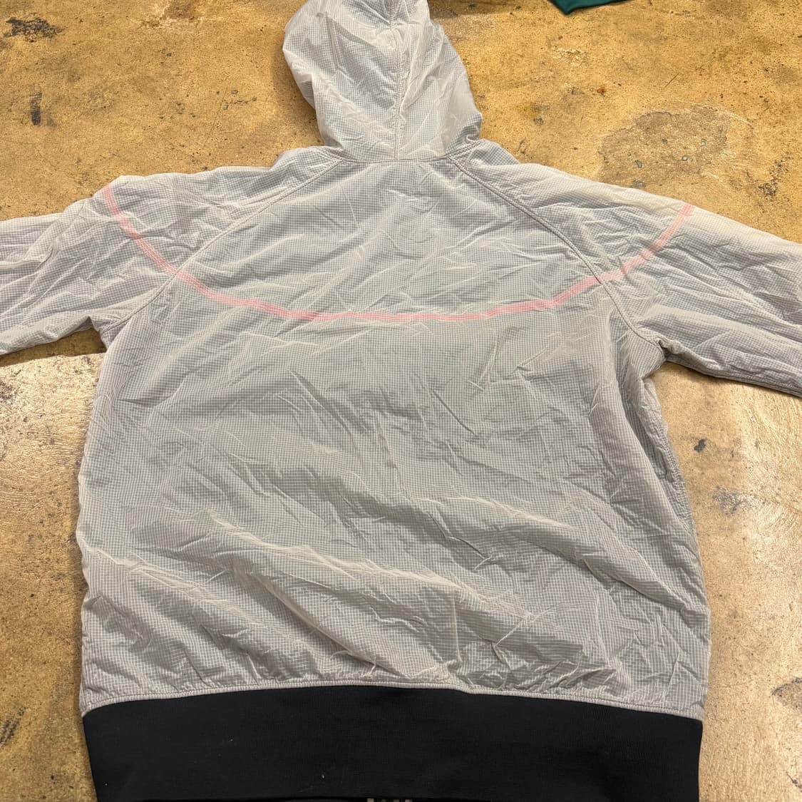 [정품/XL] 나이키 바람막이 후드 집업 그레이 핑크 b8 상품이미지4