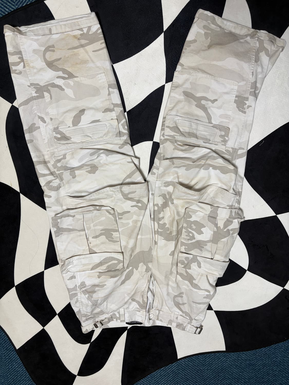 프로젝트gr 워시드카고팬츠 화이트 2size 상품이미지2