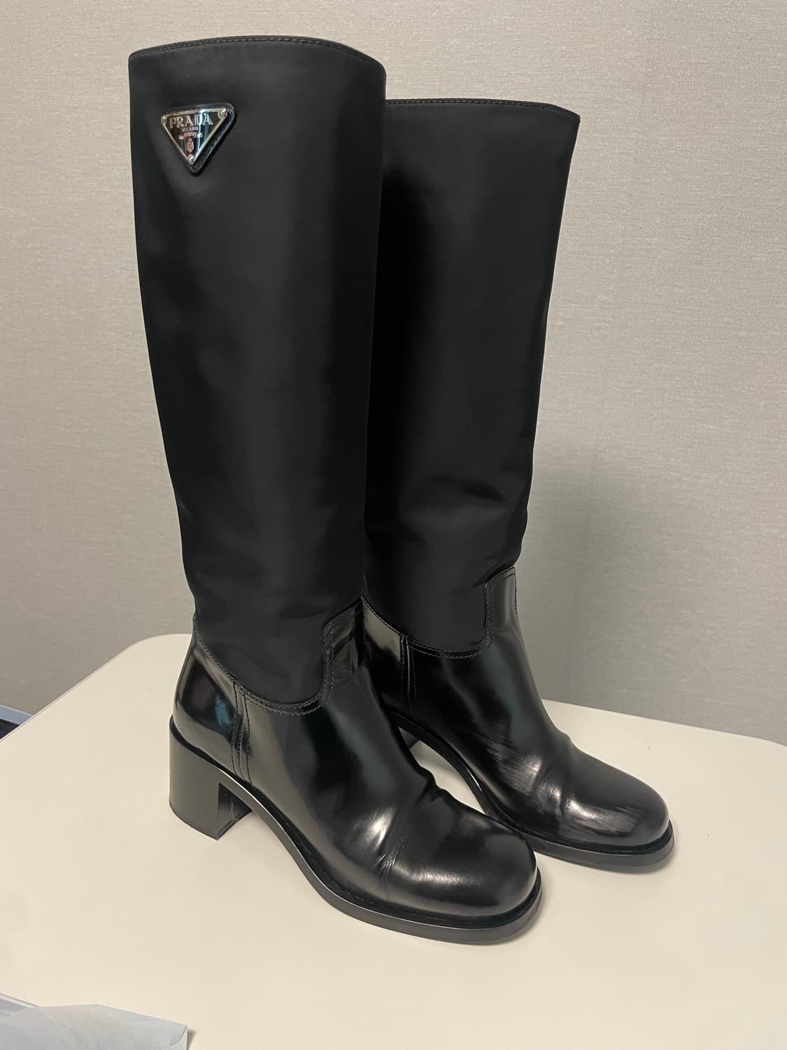 프라다 레더 나일론 부츠 (38사이즈) 상품이미지2