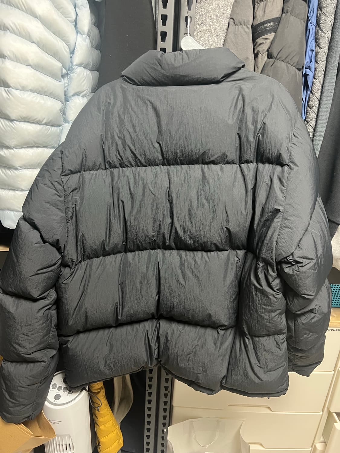 스투시 나일론 다운패딩 블랙 L 상품이미지3