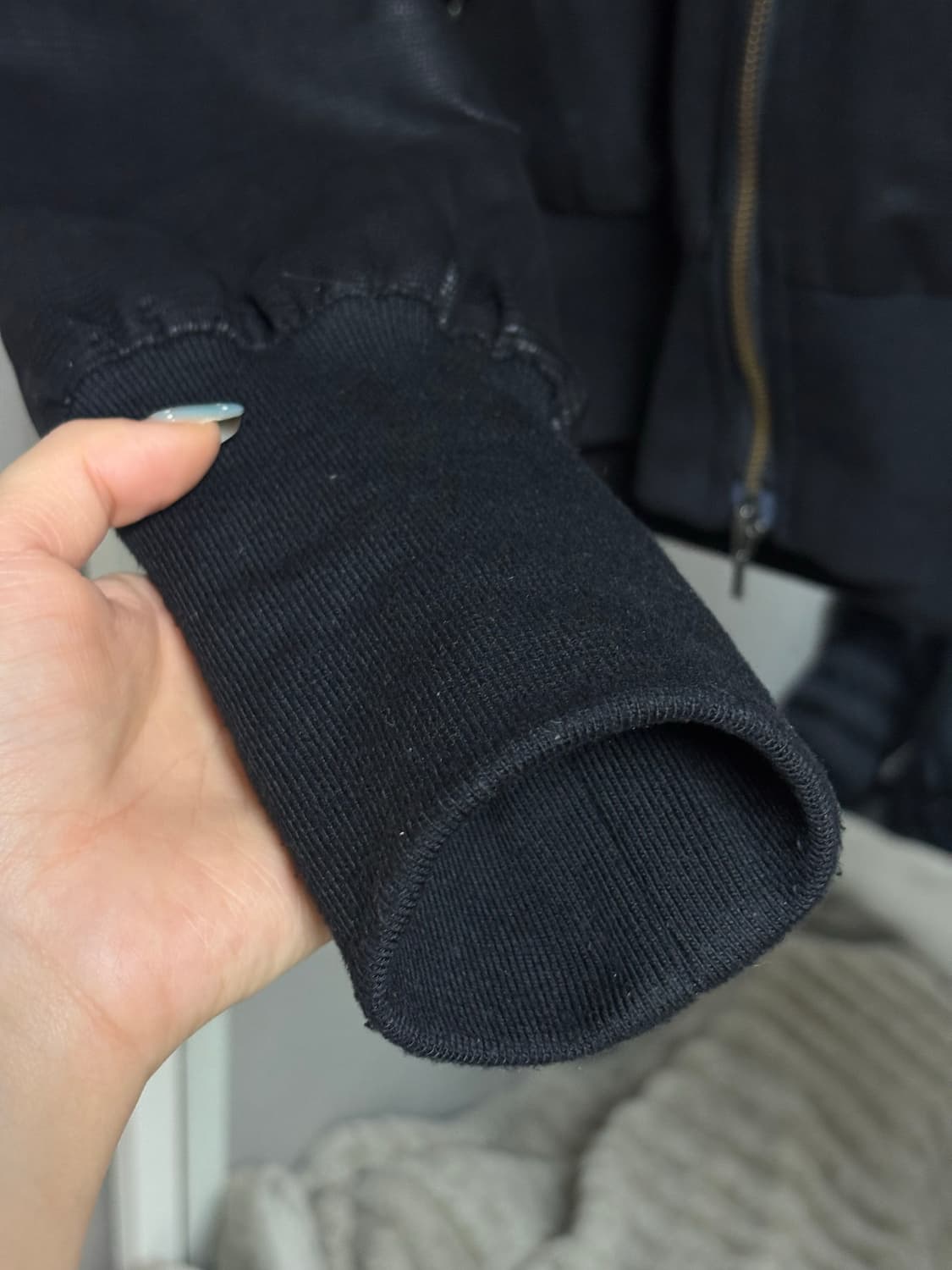 보헤미안서울 파이톤 레더 퍼 후드집업 상품이미지6