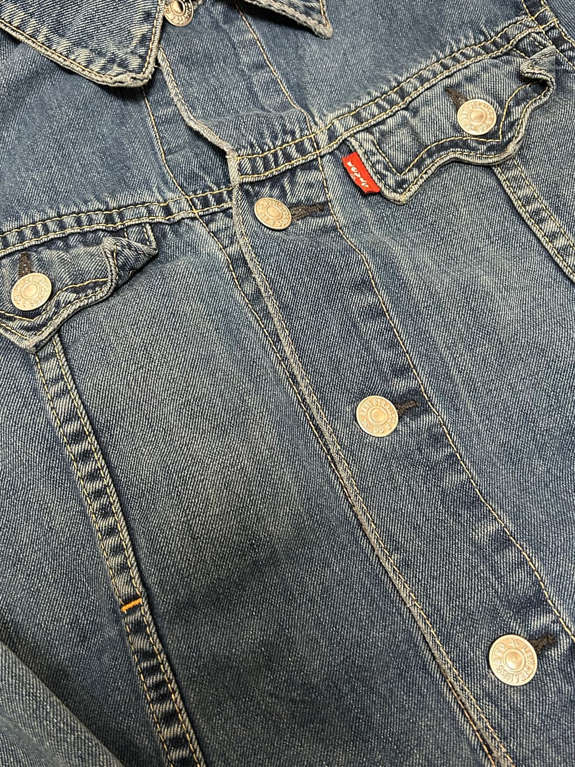 리바이스 70905 워싱 빈티지 데님자켓 상품이미지4