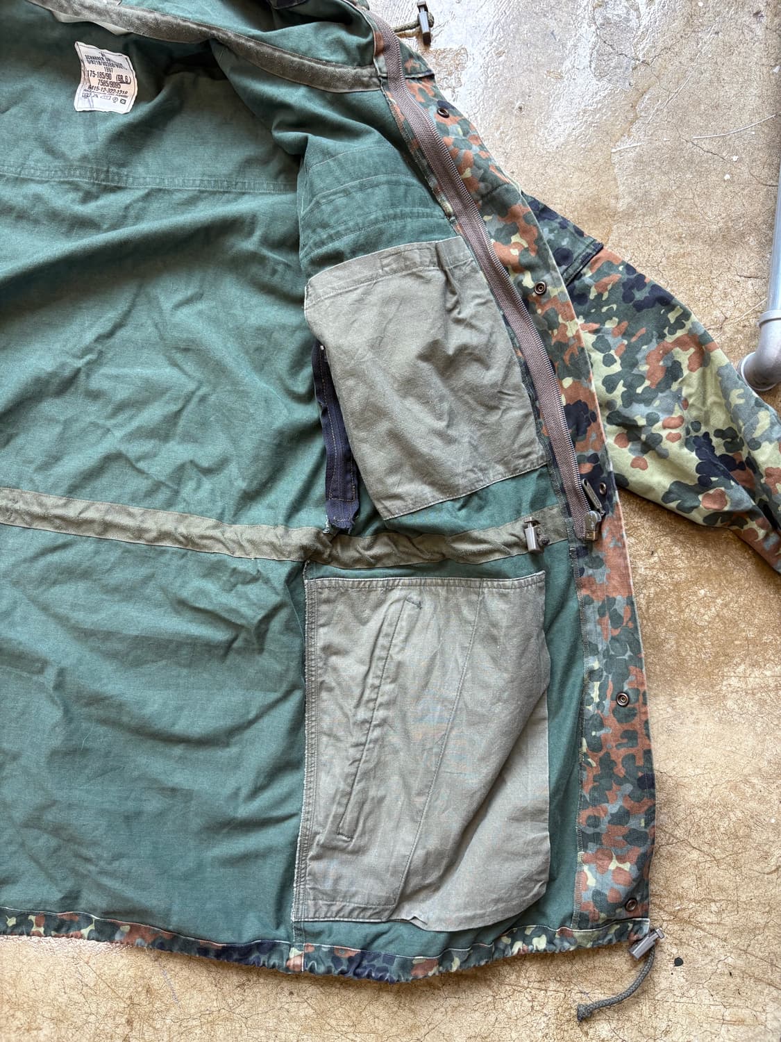 1997년 독일군 플렉탄 카모 필드 야상 상품이미지7