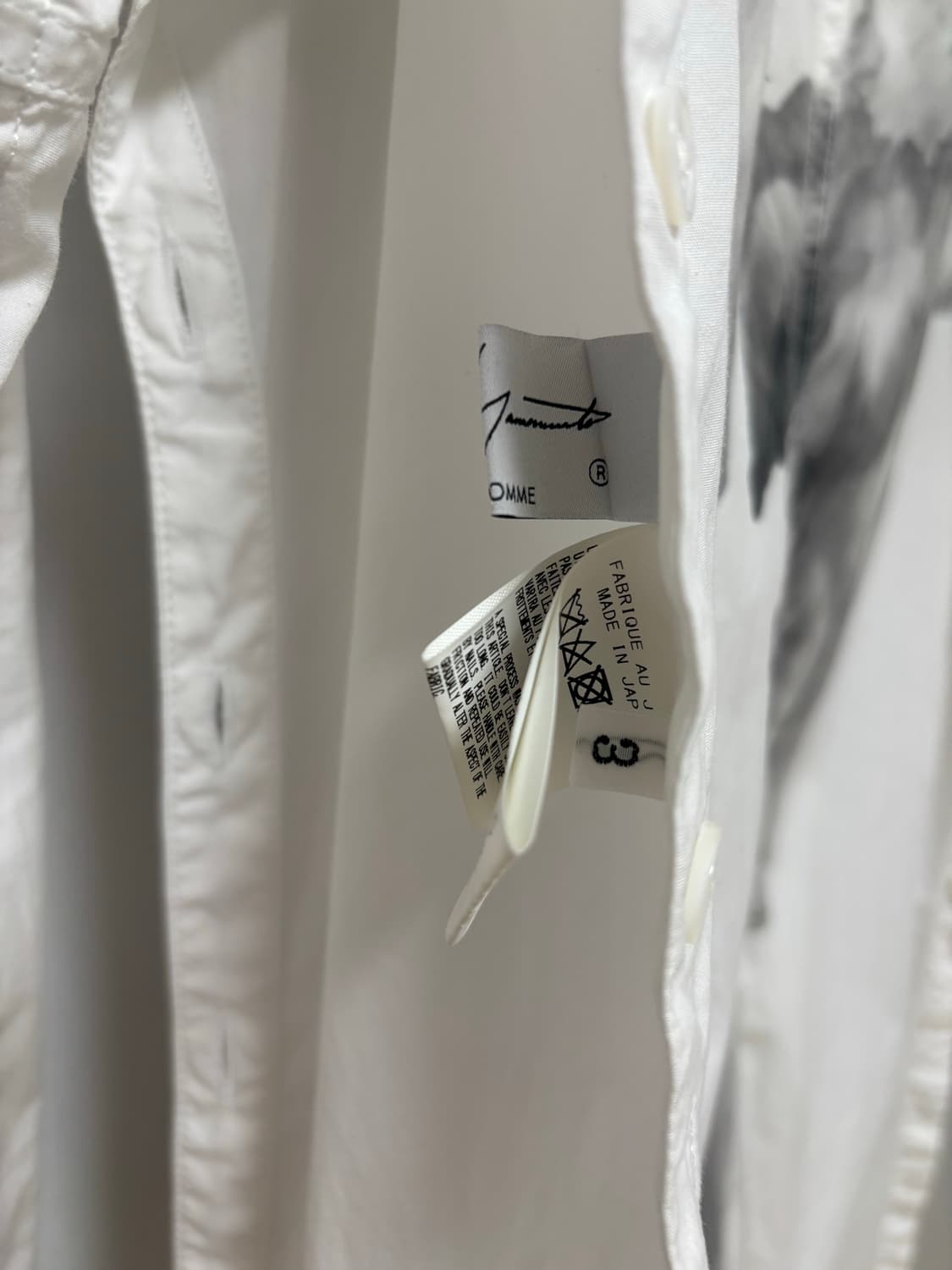 요지야마모토 뿌르옴므 셔츠 상품이미지7